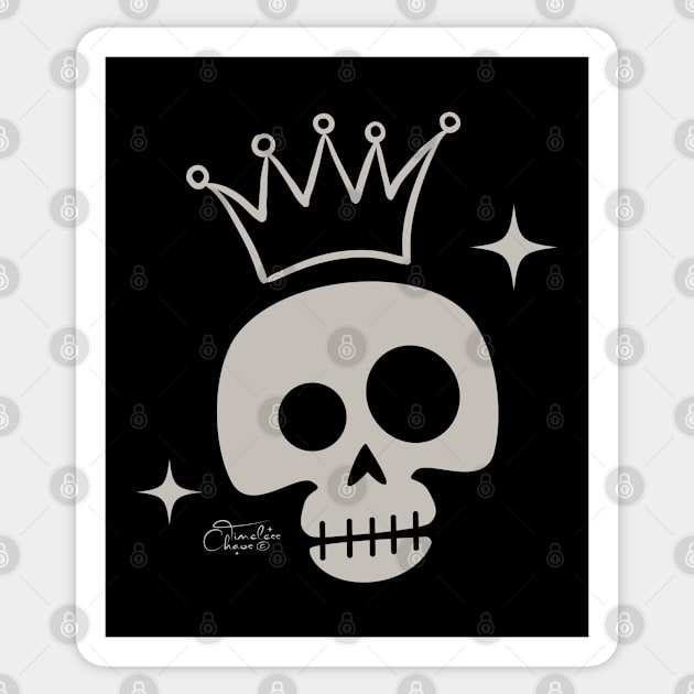 King Skull Sticker by Timeless Chaos